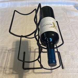 Black Wrought Iron Wine Rack